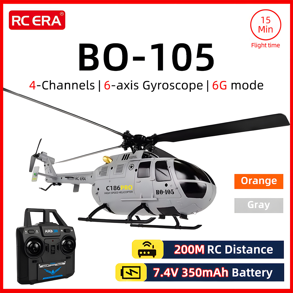 Rc Helicopter Gyro - RC ERA BO-105 Вертолет Масштаб 1:48,