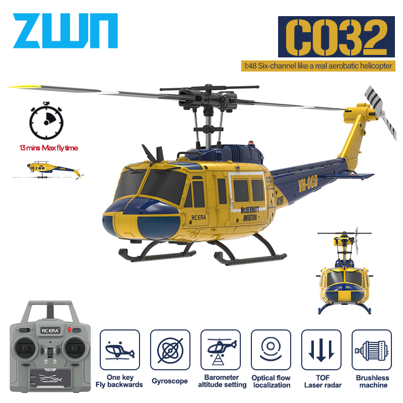 Rc Helicopter Charger - C032 RC Вертолет 2,4G 6-Aixs Гироскоп