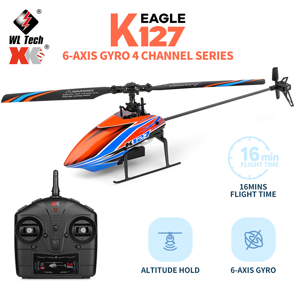 WLtoys XK K127 2,4G 4CH 6-Aixs – обзор и цена Rc Helicopter Blade