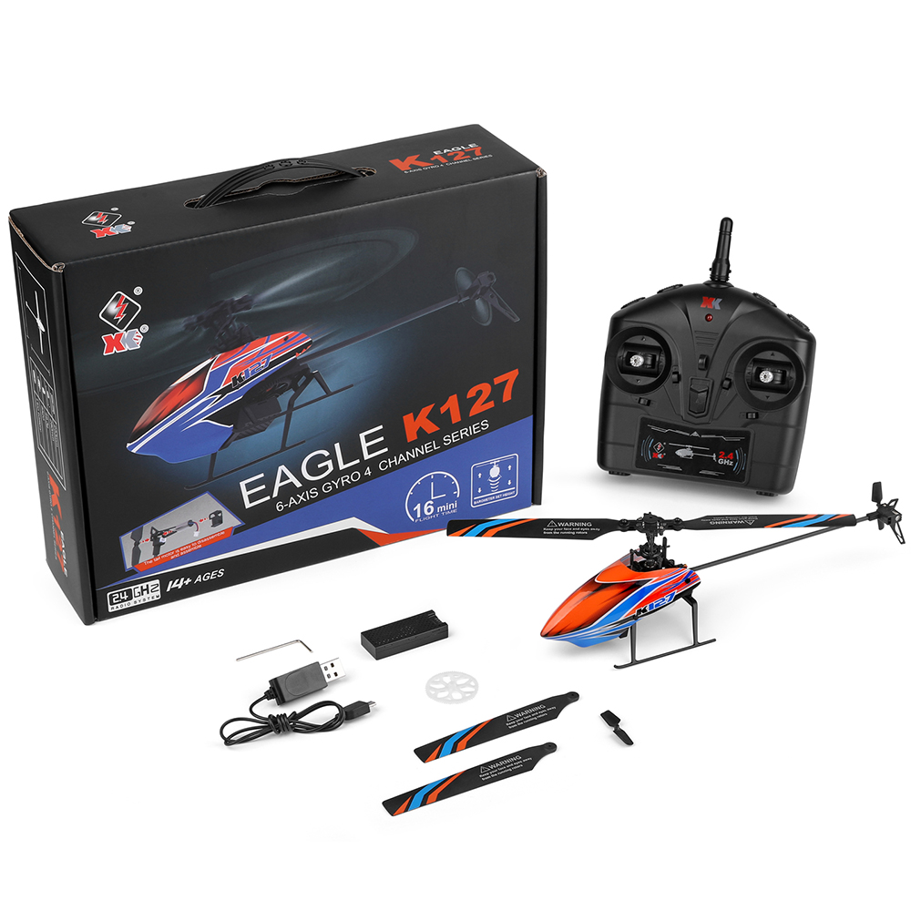 WLtoys XK K127 2,4G 4CH 6-Aixs – обзор и цена Rc Helicopter Blade