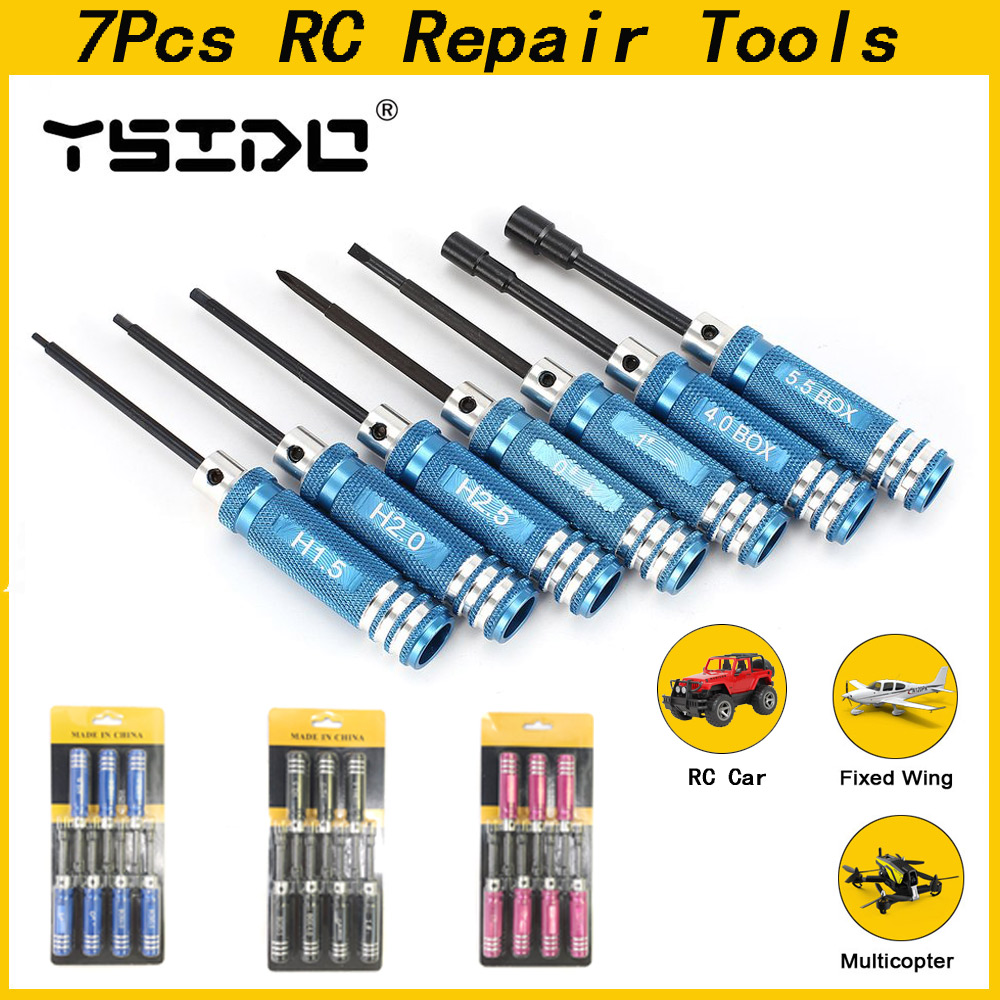 YSIDO 7 шт. 1,5 2,0 2,5 мм шес – обзор и цена Rc Helicopter Tool Kit